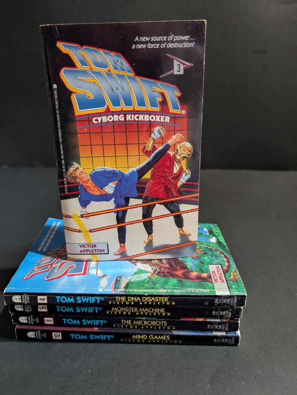 Tom Swift  Books Lot Of 5 Paperback  3,4,5,8,10 Vtg 1990's Victor Appleton